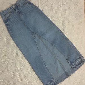 Sincerely Jules | Full Length Vintage Denim Skirt | Size 0/24